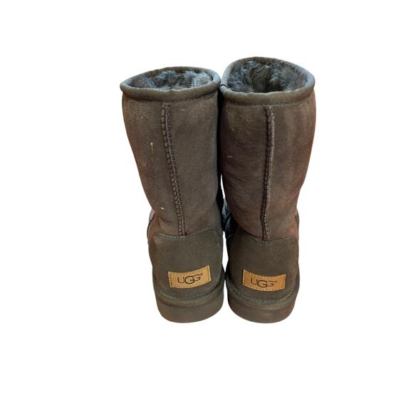 UGG Brown Burnt Cedar Classic Short II Boots Shearling Women's Uggs Size 8 - Picture 3 of 7